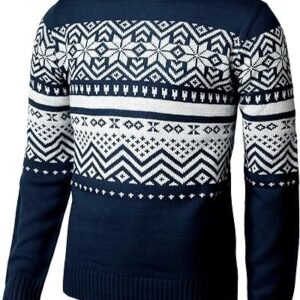 Casual Slim Fit Knitted Yarn Ugly Sweaters
